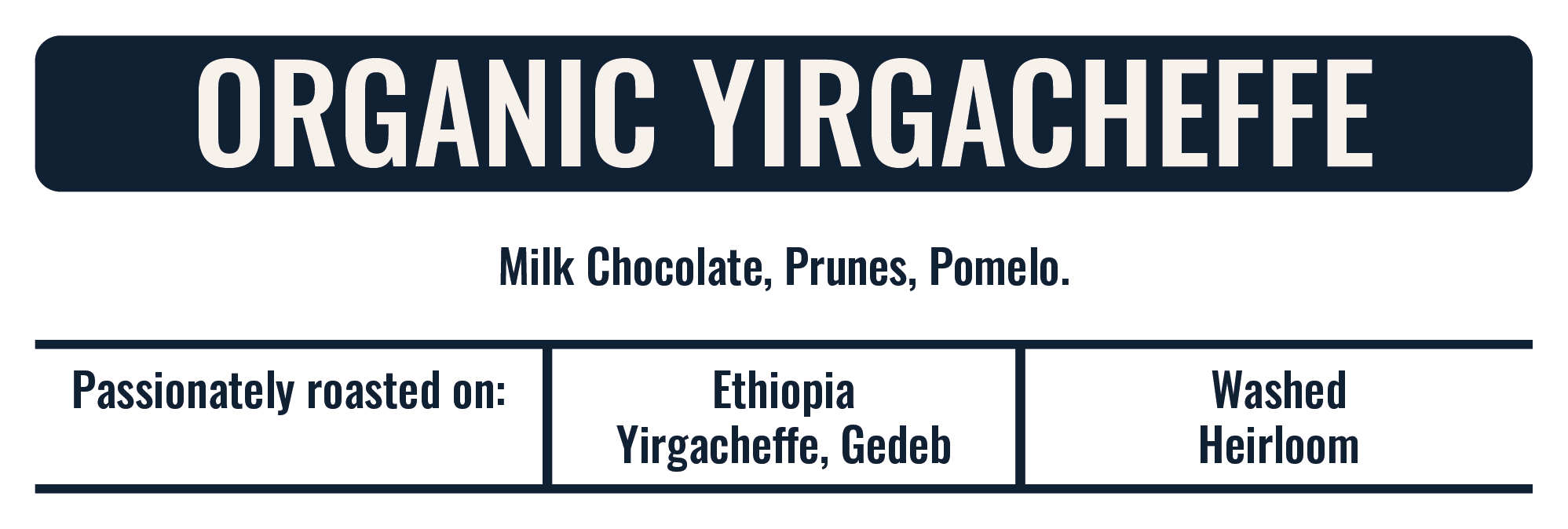 Organic Yirgacheffe