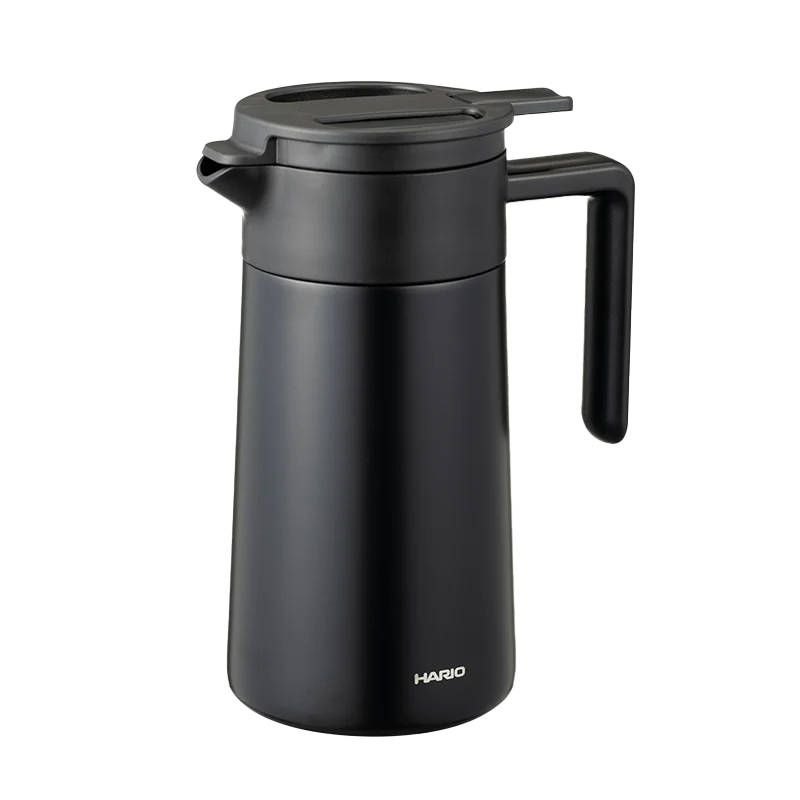 Hario Double Walled Thermal Pot with Ceramic Coating 600ml - Black