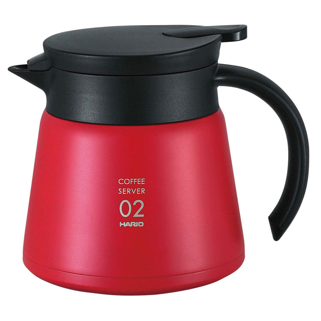 Hario V60 Insulated Stainless Steel Server 600 red