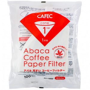 CAFEC Abaca Cone-Shaped Paper Filter Cup1 100pcs/pack